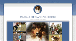 Desktop Screenshot of jandaleshelties.com